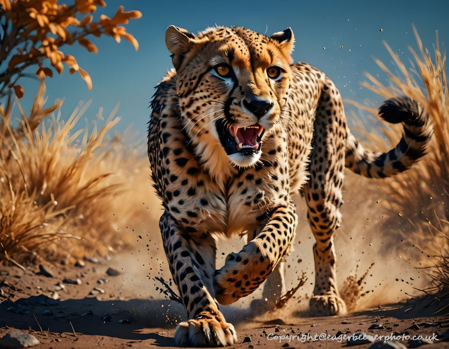 Big Cat Wildlife Art by UK Artist christopher Beever 16