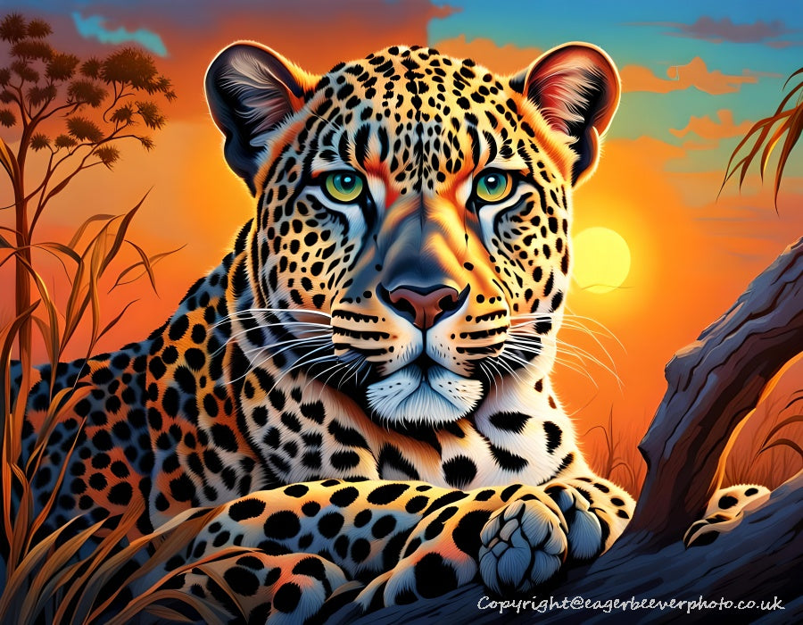 Big Cat Wildlife Art by UK Artist christopher Beever 2