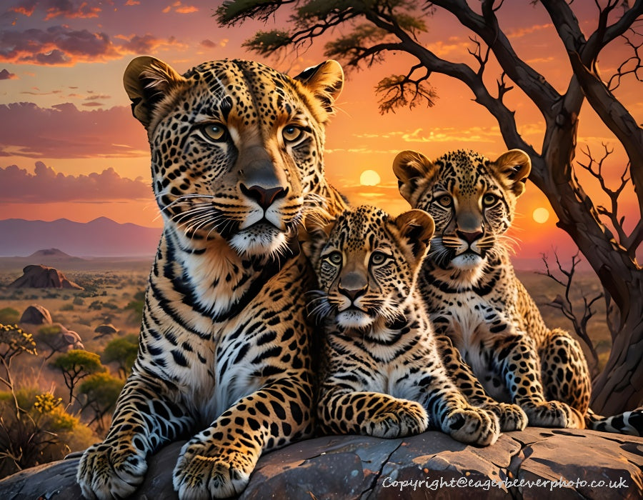 Big Cat Wildlife Art by UK Artist christopher Beever 20