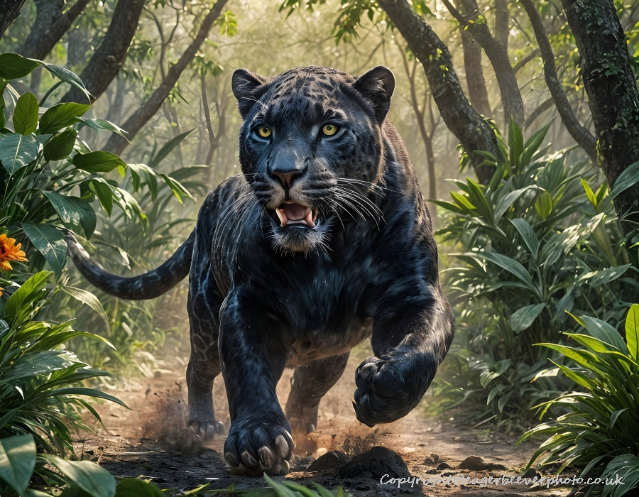 Big Cat Wildlife Art by UK Artist christopher Beever 36