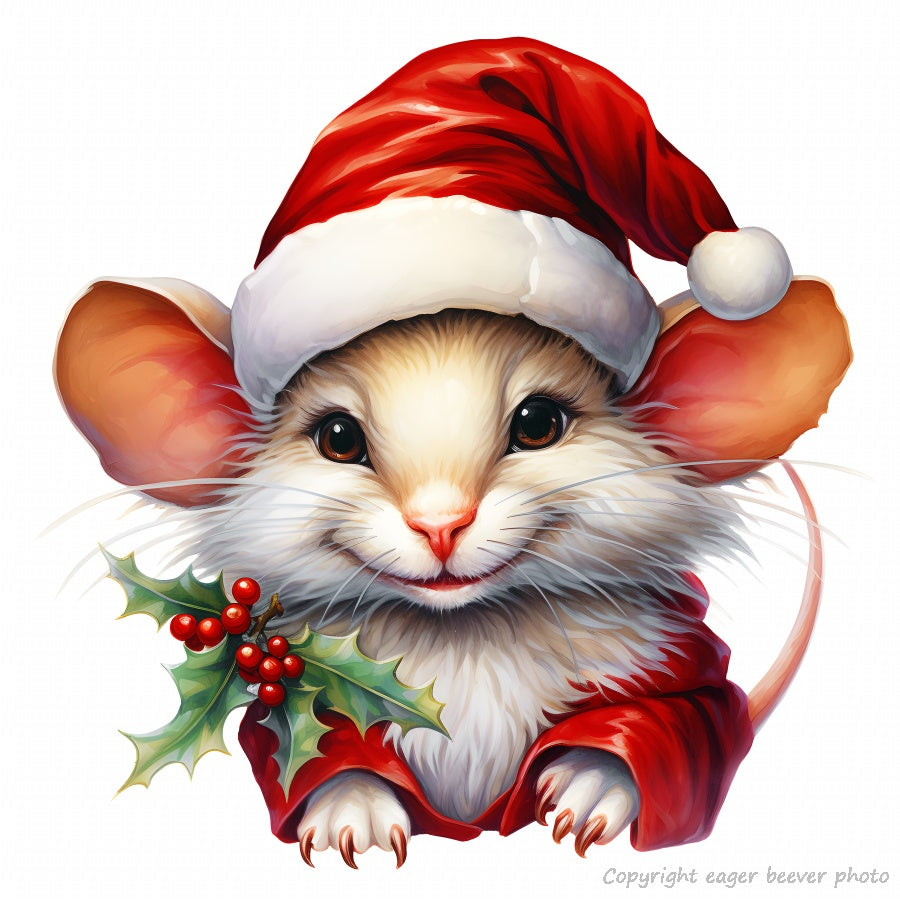 Christmas Wildlife Print Clothing Home Décor Gifts & download 15