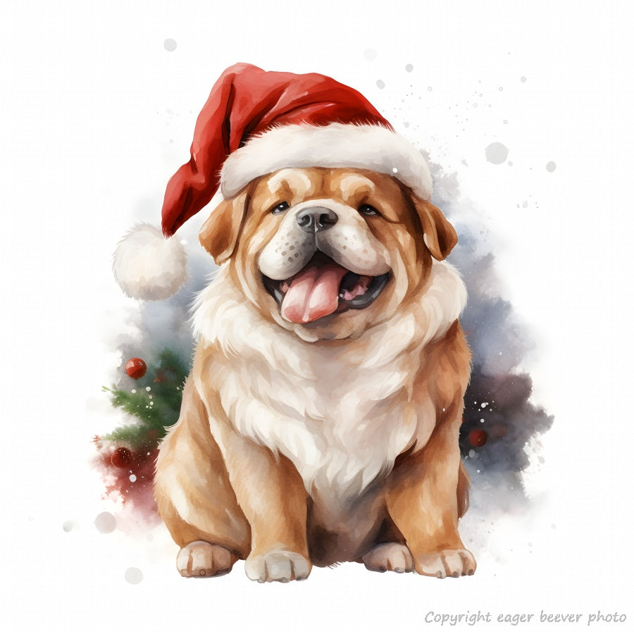 Christmas Wildlife Print Clothing Home Décor Gifts & download 31