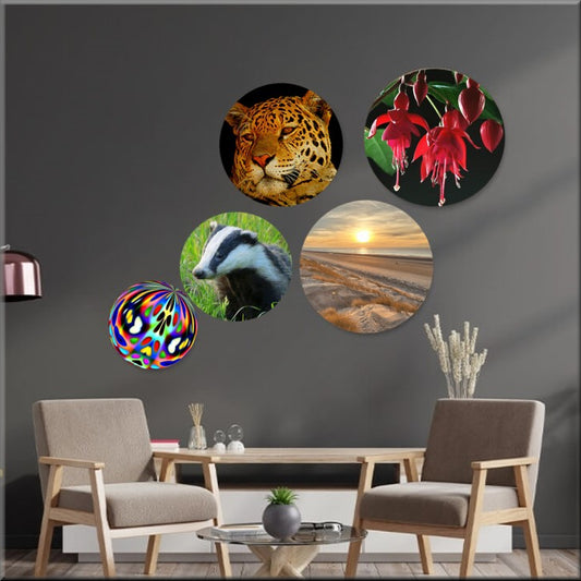 S to XXL Round or Circle canvas prints, round wildlife canvas prints, round landscape canvas prints, round pattern canvas prints, round flower canvas prints, by UK Artist & photographer Christopher Beever Wigan greater Manchester UK. 