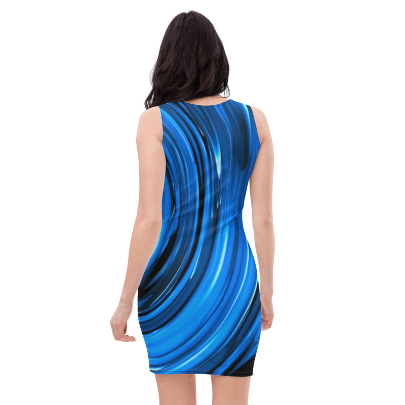 Women's & Girls Sleeveless Pattern Print Body Con Dress 11