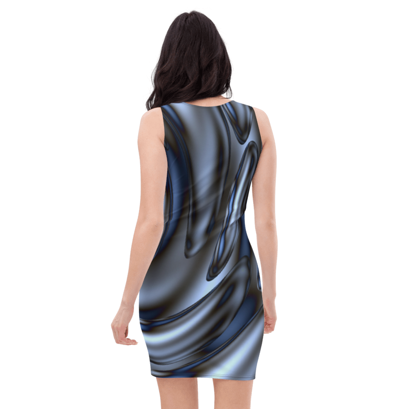 Women's & Girls Sleeveless Pattern Print Body Con Dress 12