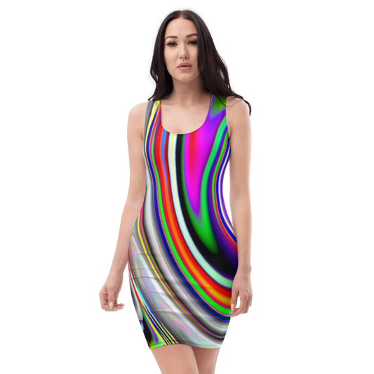 Women's & Girls Sleeveless Pattern Print Body Con Dress 13