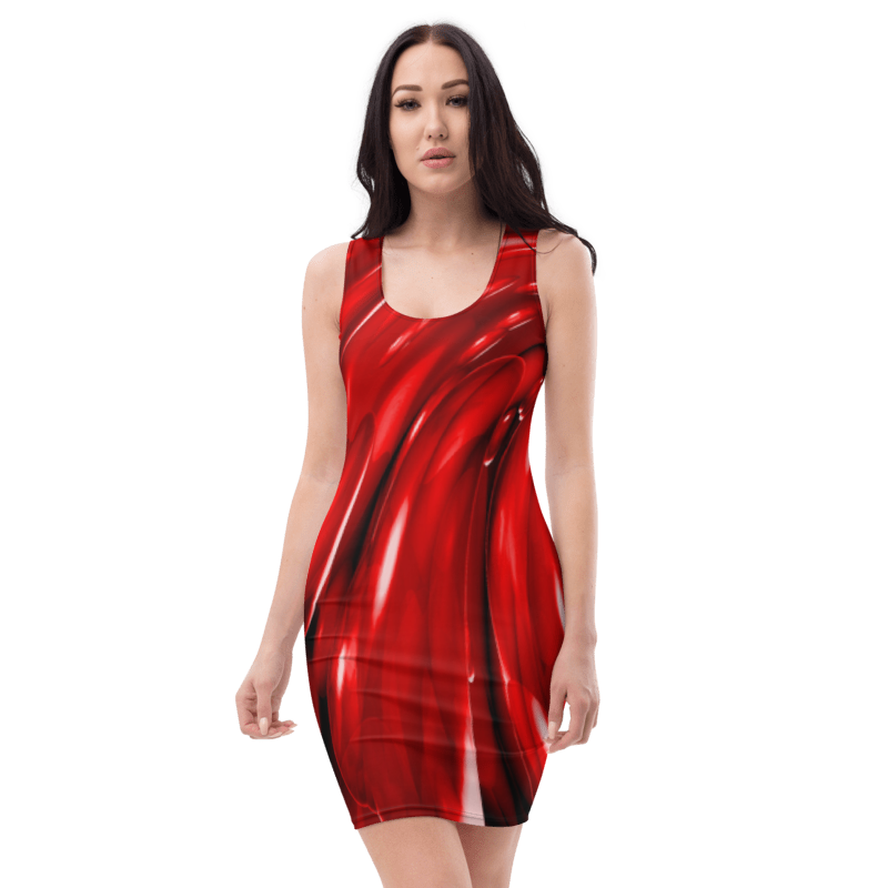 Women's & Girls Sleeveless Pattern Print Body Con Dress 14