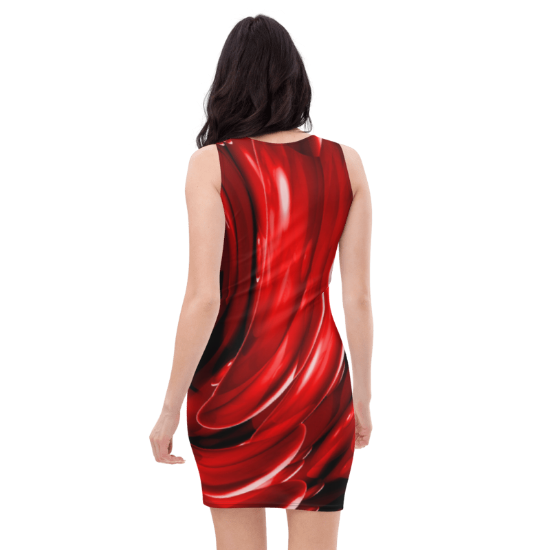 Women's & Girls Sleeveless Pattern Print Body Con Dress 14