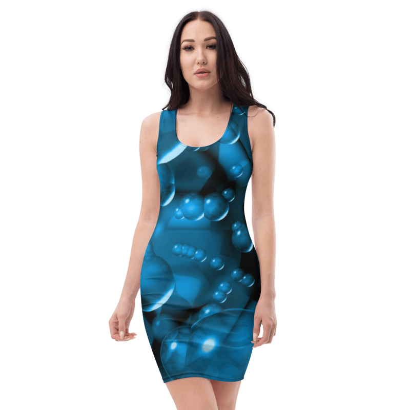 Women's & Girls Sleeveless Pattern Print Body Con Dress 17