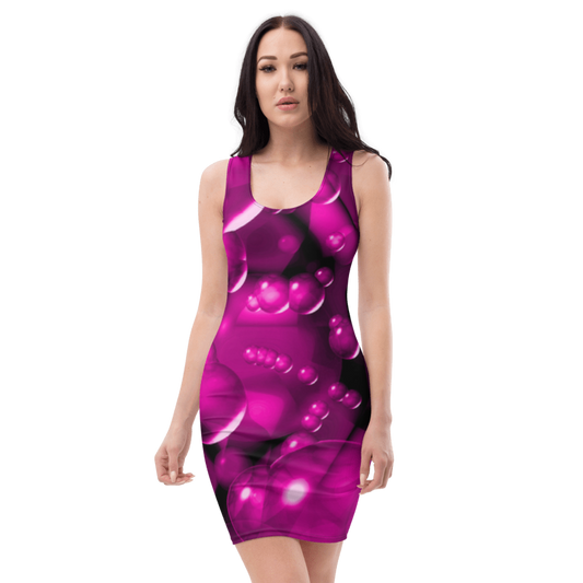 Women's & Girls Sleeveless Pattern Print Body Con Dress 19