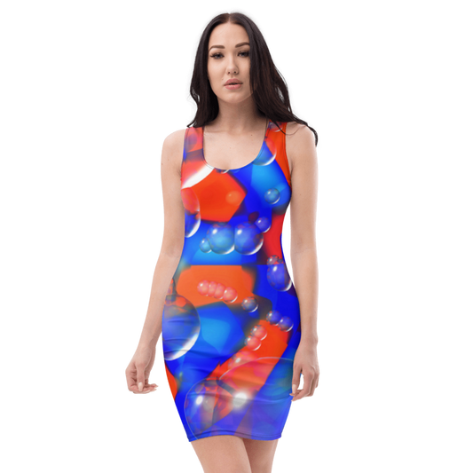 Welcome to our Eye Catching women's sleeveless Pattern Art print Body Con Dress Designed by UK Artist & Designer Christopher Beever from his Stunning Pattern art collections and now available on his growing range of women's or female designer dresses & Bespoke women's Clothing in the Eager Beever clothing shop.