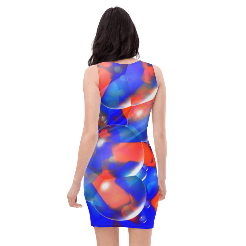 Women's & Girls Sleeveless Pattern Print Body Con Dress 21