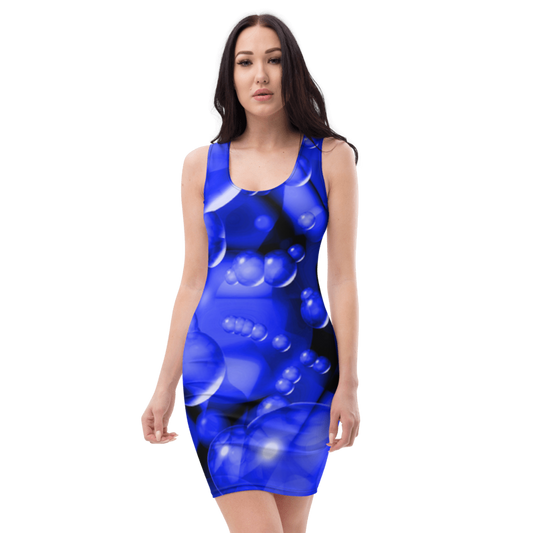 Women's & Girls Sleeveless Pattern Print Body Con Dress 22