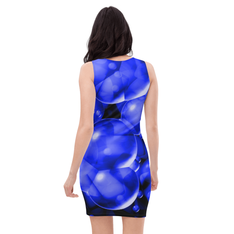 Women's & Girls Sleeveless Pattern Print Body Con Dress 22