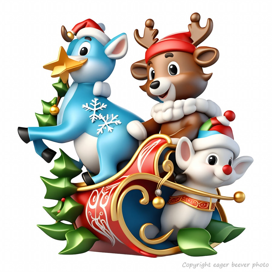 Christmas Art Print Clothing Gifts & Home Décor Design 16