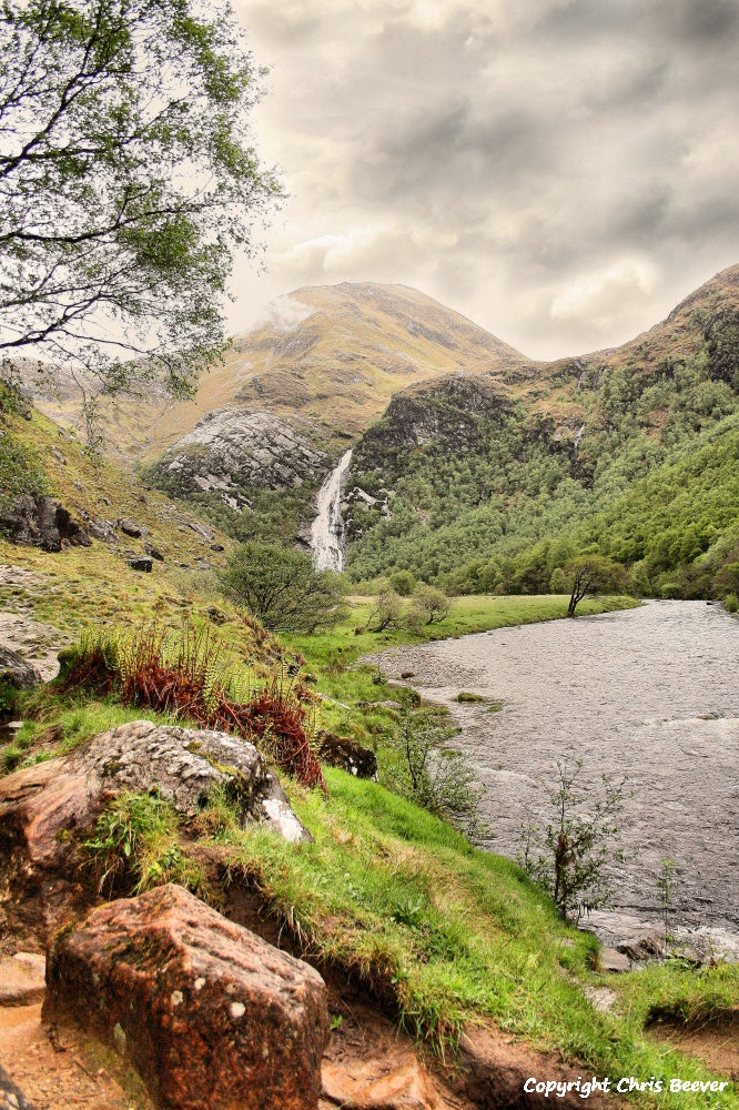 Glen Nevis & Steall Falls Scotland Landscape Art by Chris Beever 5