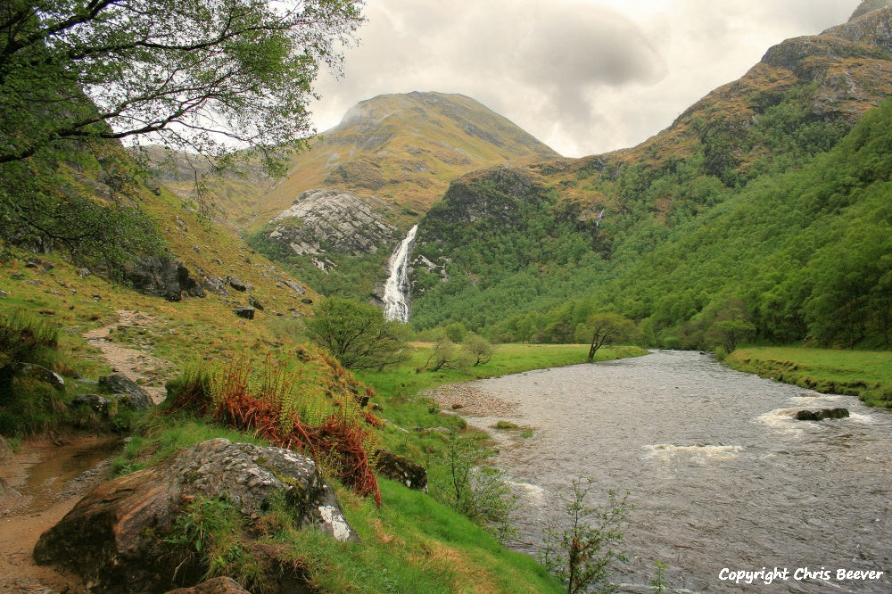 Glen Nevis & Steall Falls Scotland Landscape Art by Chris Beever 6