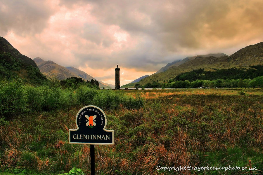 Glenfinnan & Loch Shiel Scotland Uk Landscape Art by Chris Beever 2