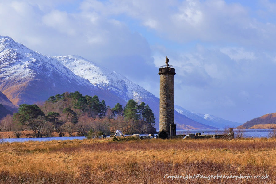 Glenfinnan & Loch Shiel Scotland Uk Landscape Art by Chris Beever 4