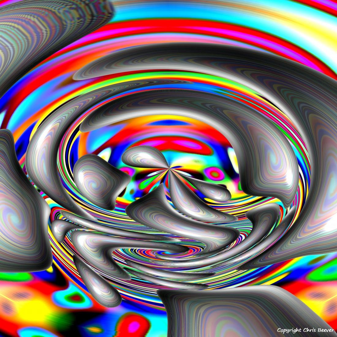 Square Modern Pattern Art by UK Artist Christopher Beever 1