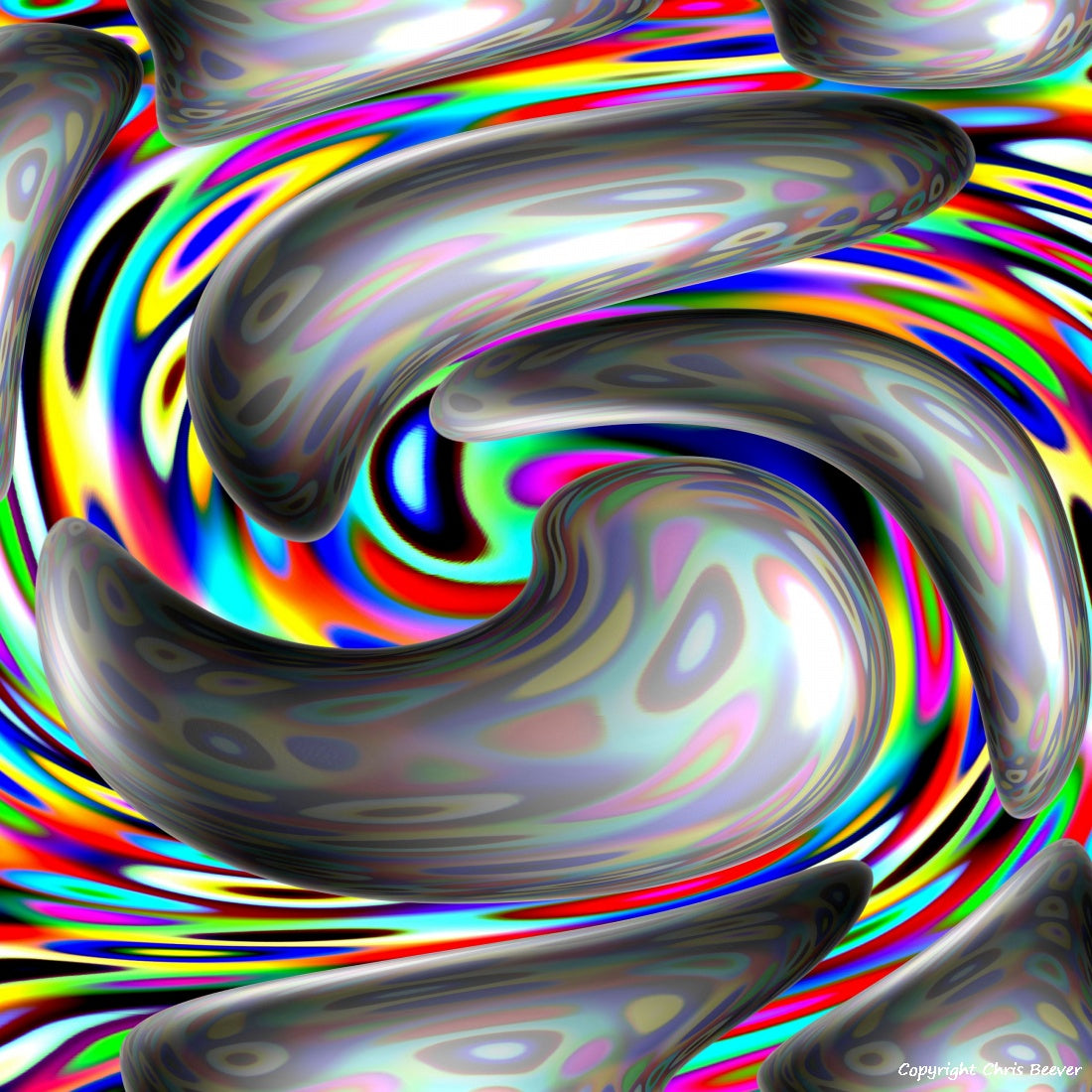 Square Modern Pattern Art by UK Artist Christopher Beever 2