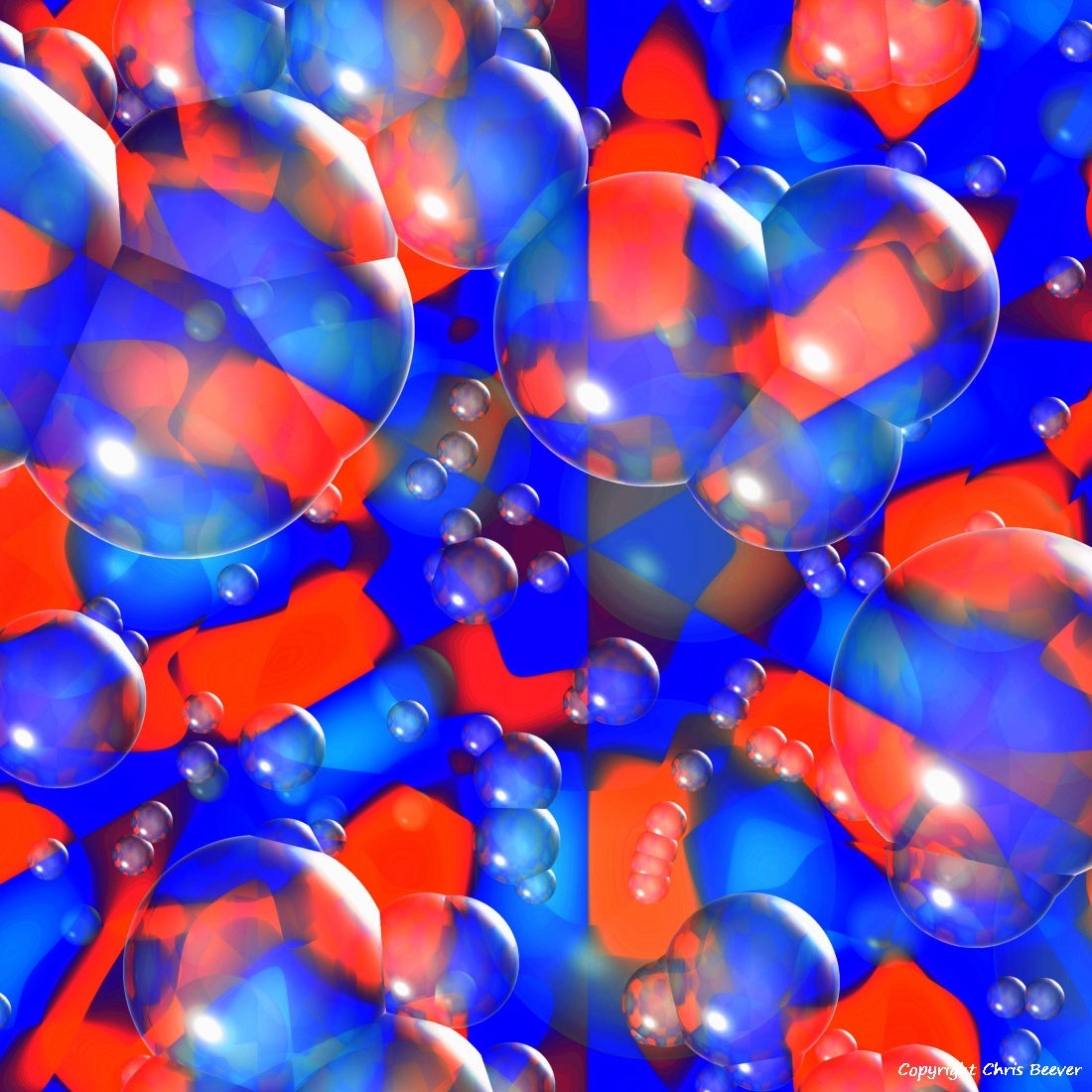 Square Modern Pattern Art by UK Artist Christopher Beever 20