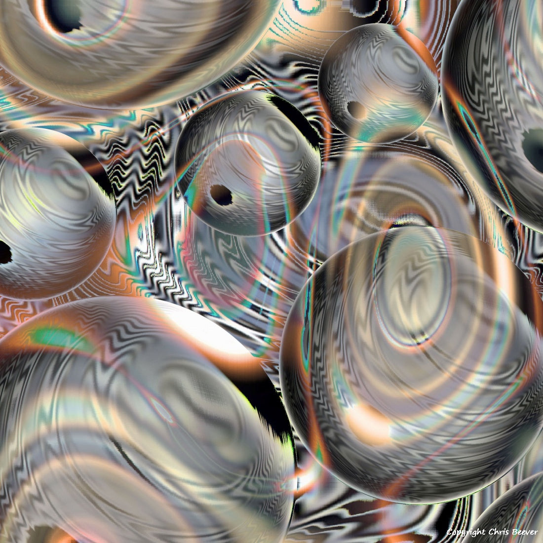 Square Modern Pattern Art by UK Artist Christopher Beever 23