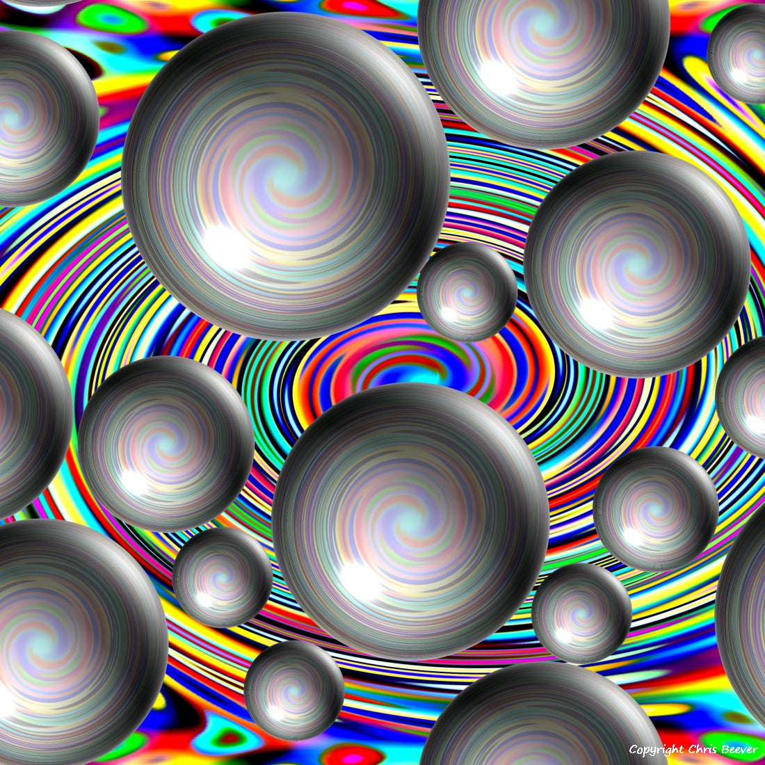 Square Modern Pattern Art by UK Artist Christopher Beever 27