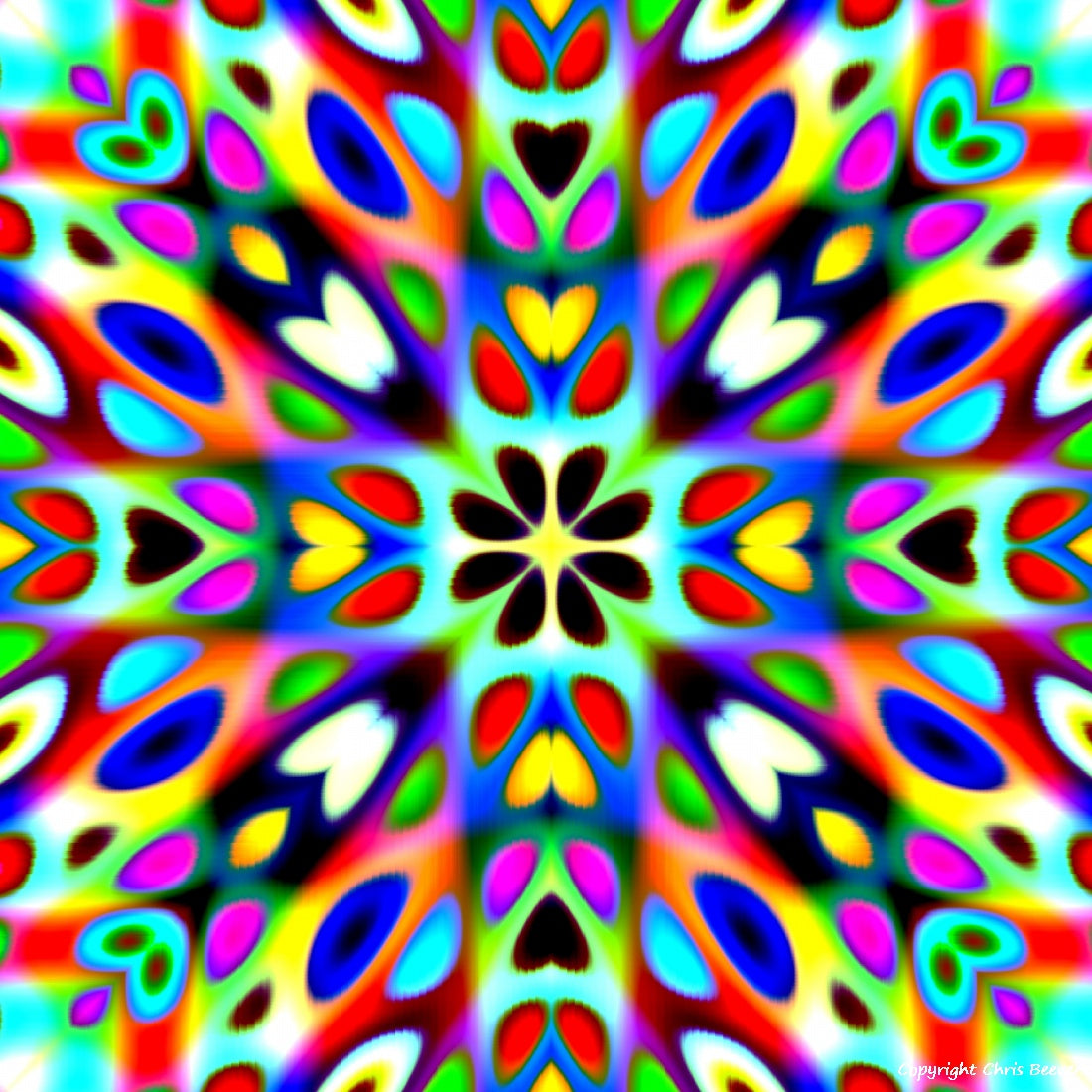 Square Modern Pattern Art by UK Artist Christopher Beever 31