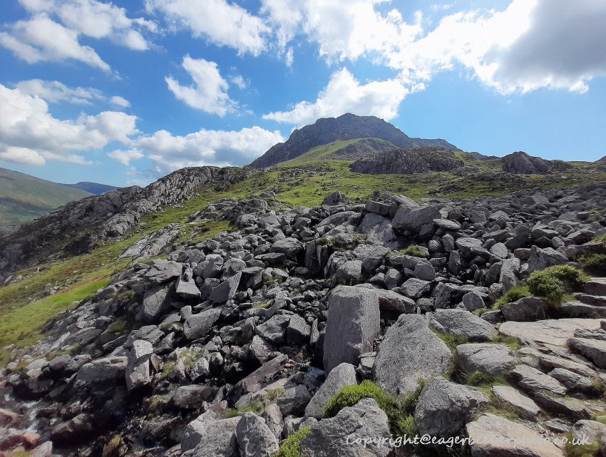 Tryfan Glyder Fach Glyder Fawr Wales Landscape Art by Chris Beever 10