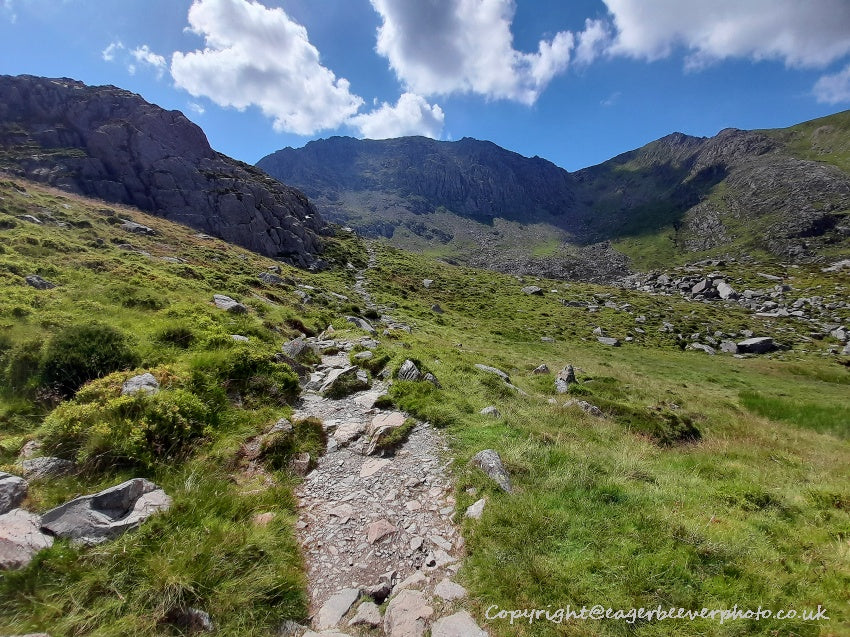 Tryfan Glyder Fach Glyder Fawr Wales Landscape Art by Chris Beever 12