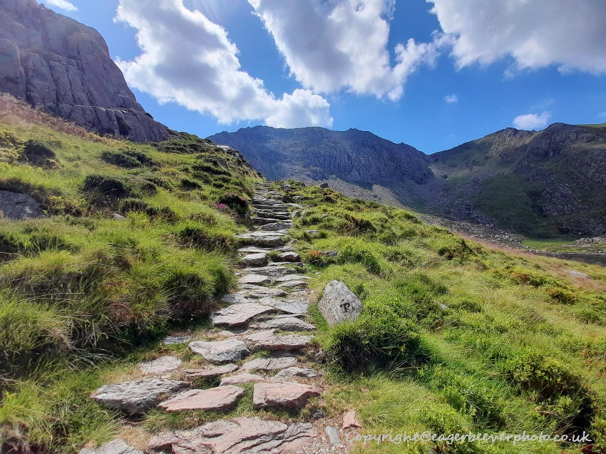 Tryfan Glyder Fach Glyder Fawr Wales Landscape Art by Chris Beever 13