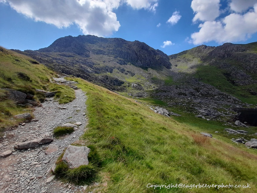 Tryfan Glyder Fach Glyder Fawr Wales Landscape Art by Chris Beever 14