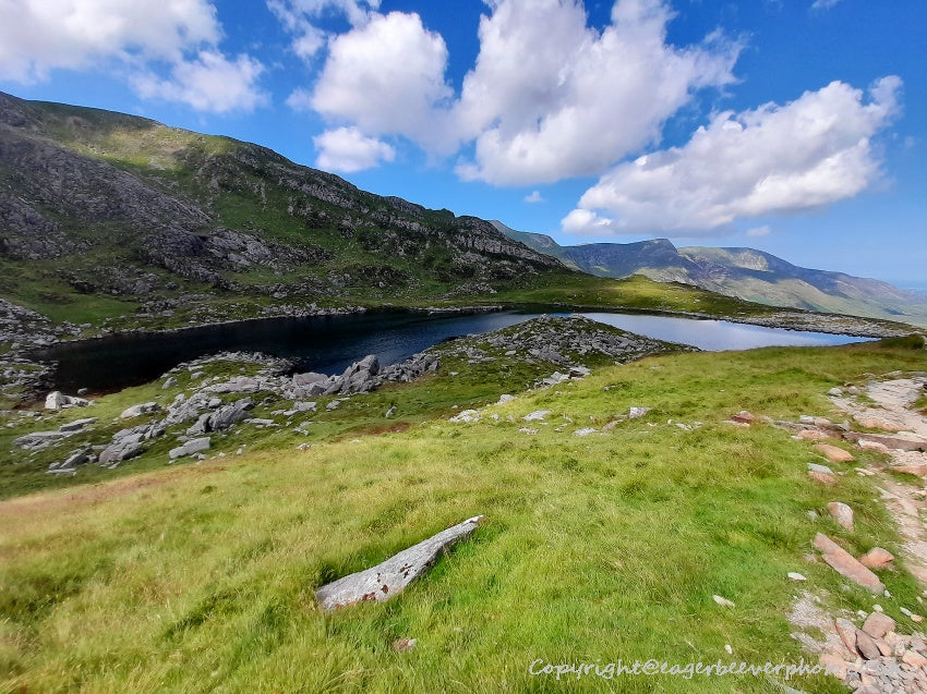Tryfan Glyder Fach Glyder Fawr Wales Landscape Art by Chris Beever 15