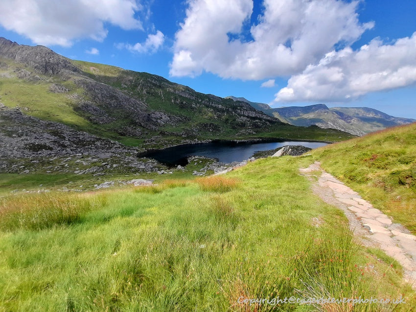 Tryfan Glyder Fach Glyder Fawr Wales Landscape Art by Chris Beever 16