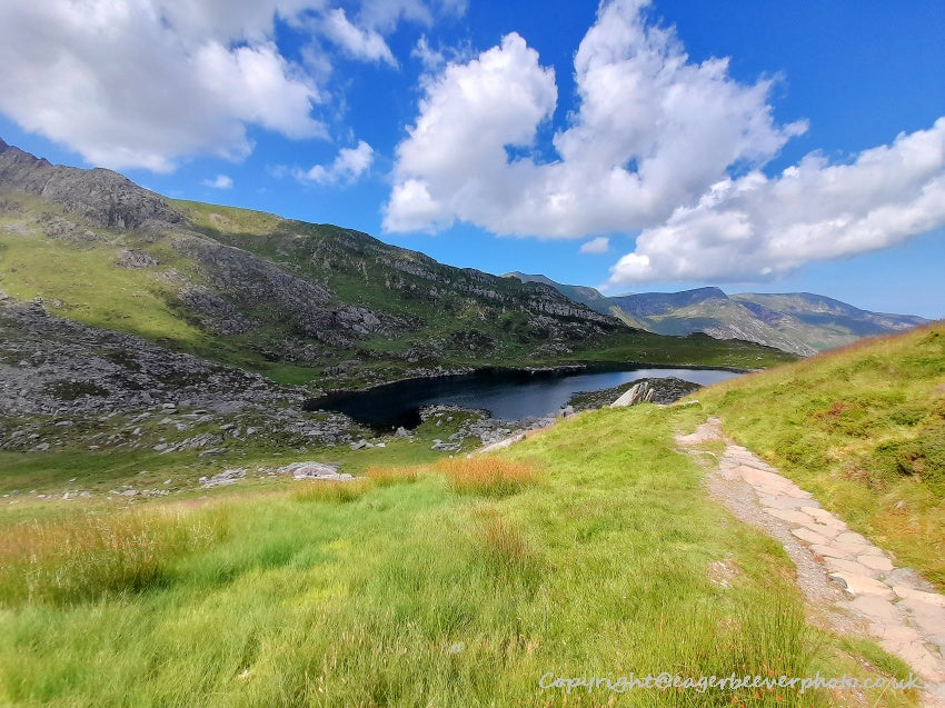Tryfan Glyder Fach Glyder Fawr Wales Landscape Art by Chris Beever 17