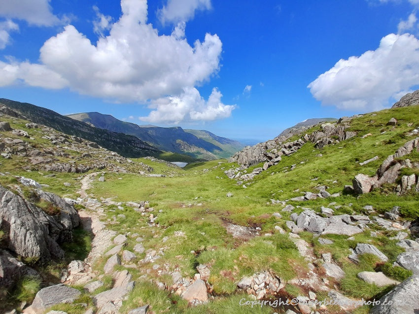 Tryfan Glyder Fach Glyder Fawr Wales Landscape Art by Chris Beever 19