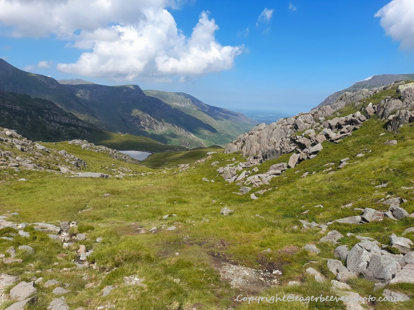 Tryfan Glyder Fach Glyder Fawr Wales Landscape Art by Chris Beever 20