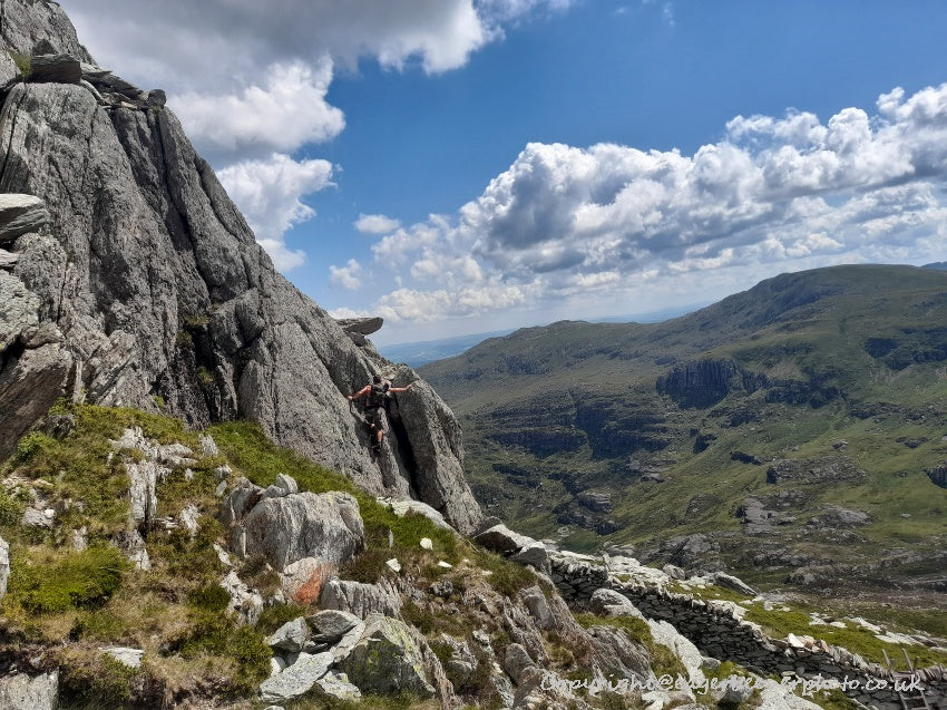 Tryfan Glyder Fach Glyder Fawr Wales Landscape Art by Chris Beever 23