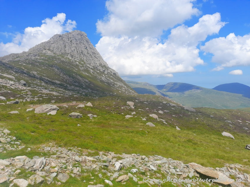 Tryfan Glyder Fach Glyder Fawr Wales Landscape Art by Chris Beever 25