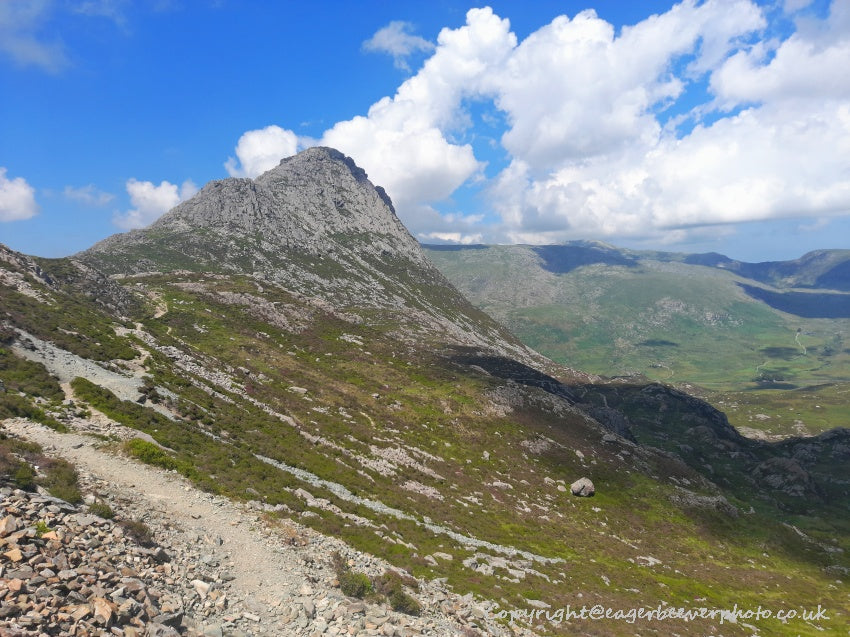 Tryfan Glyder Fach Glyder Fawr Wales Landscape Art by Chris Beever 26