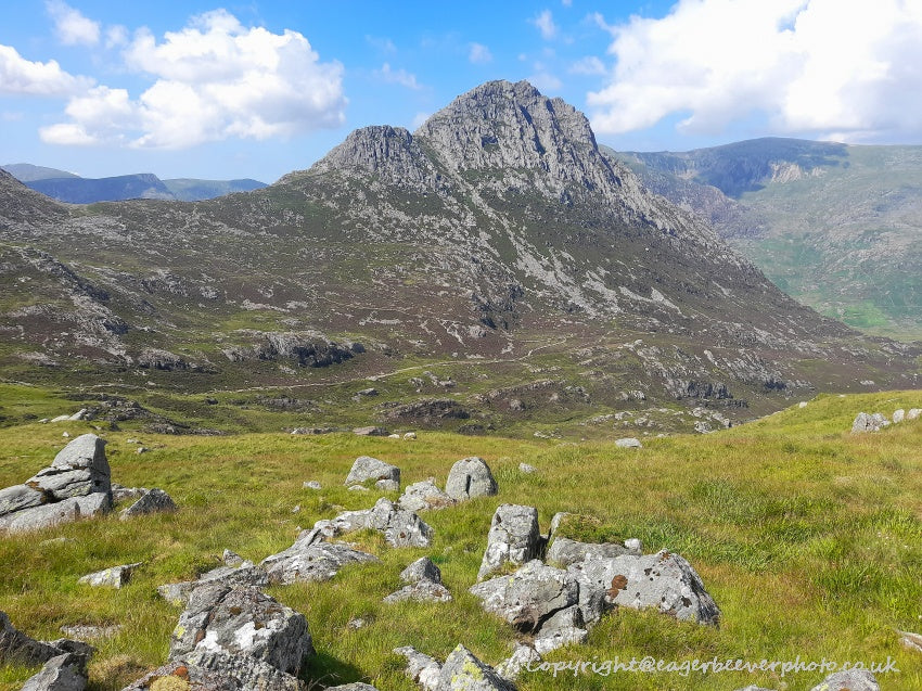 Tryfan Glyder Fach Glyder Fawr Wales Landscape Art by Chris Beever 29