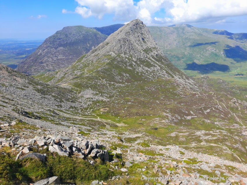 Tryfan Glyder Fach Glyder Fawr Wales Landscape Art by Chris Beever 32