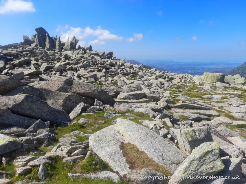 Tryfan Glyder Fach Glyder Fawr Wales Landscape Art by Chris Beever 34