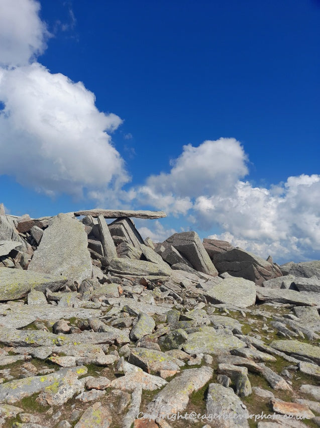 Tryfan Glyder Fach Glyder Fawr Wales Landscape Art by Chris Beever 38