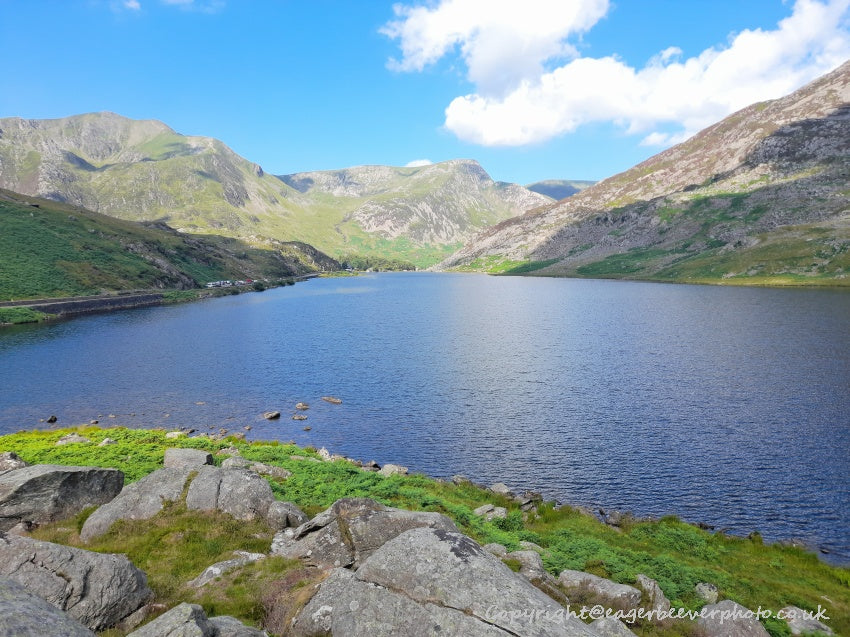 Tryfan Glyder Fach Glyder Fawr Wales Landscape Art by Chris Beever 4