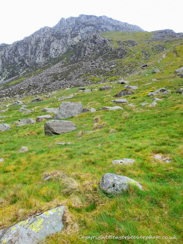 Tryfan Glyder Fach Glyder Fawr Wales Landscape Art by Chris Beever 40