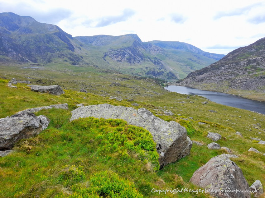 Tryfan Glyder Fach Glyder Fawr Wales Landscape Art by Chris Beever 41