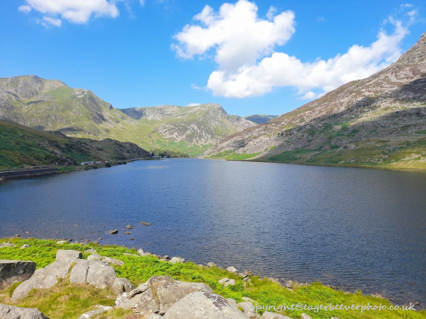 Tryfan Glyder Fach Glyder Fawr Wales Landscape Art by Chris Beever 5