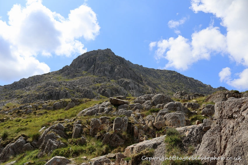 Tryfan Glyder Fach Glyder Fawr Wales Landscape Art by Chris Beever 52